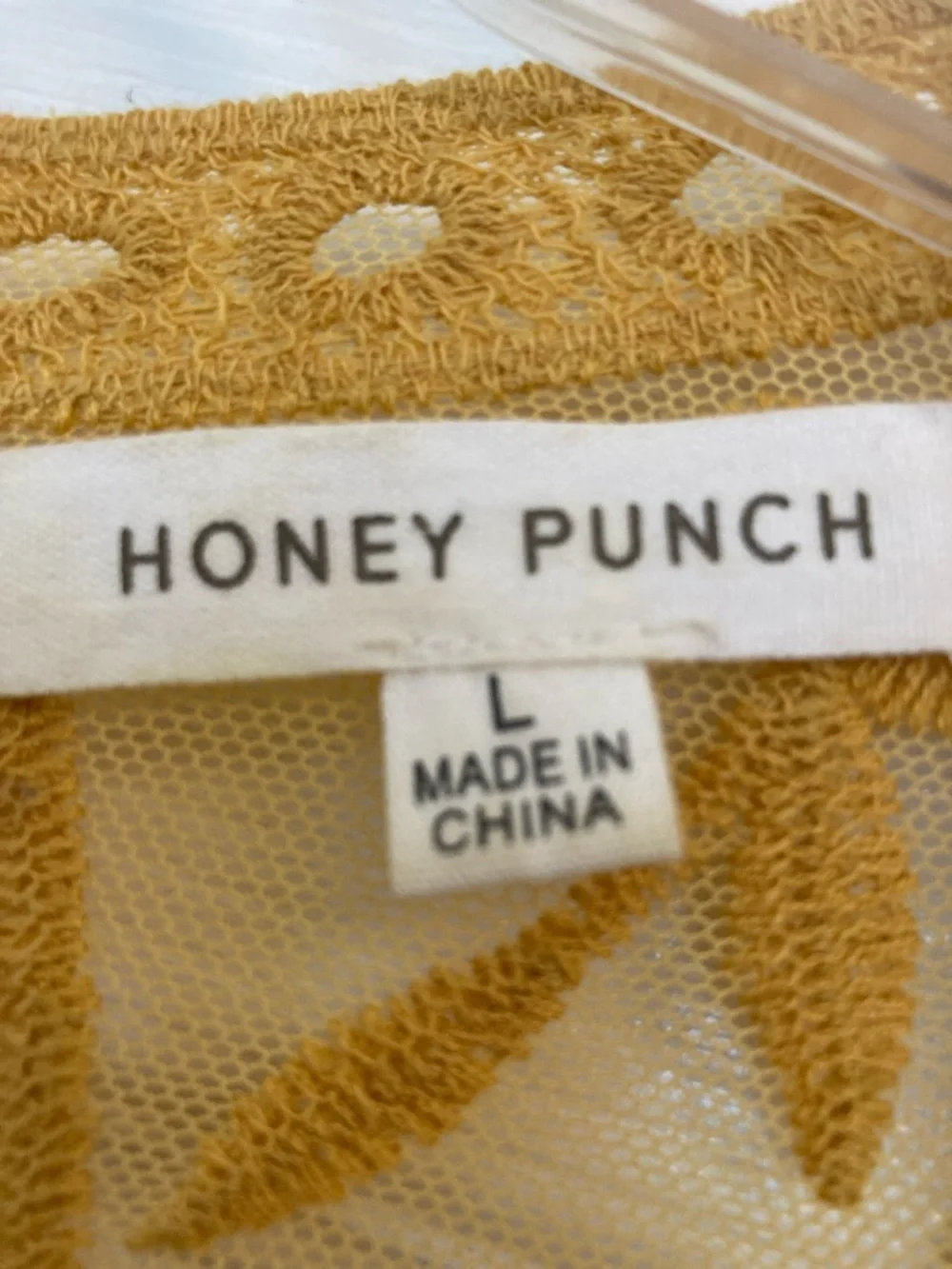 Honey Punch Sheer Lace Maxi Dress with Deep V Neck - Picture 2 of 9